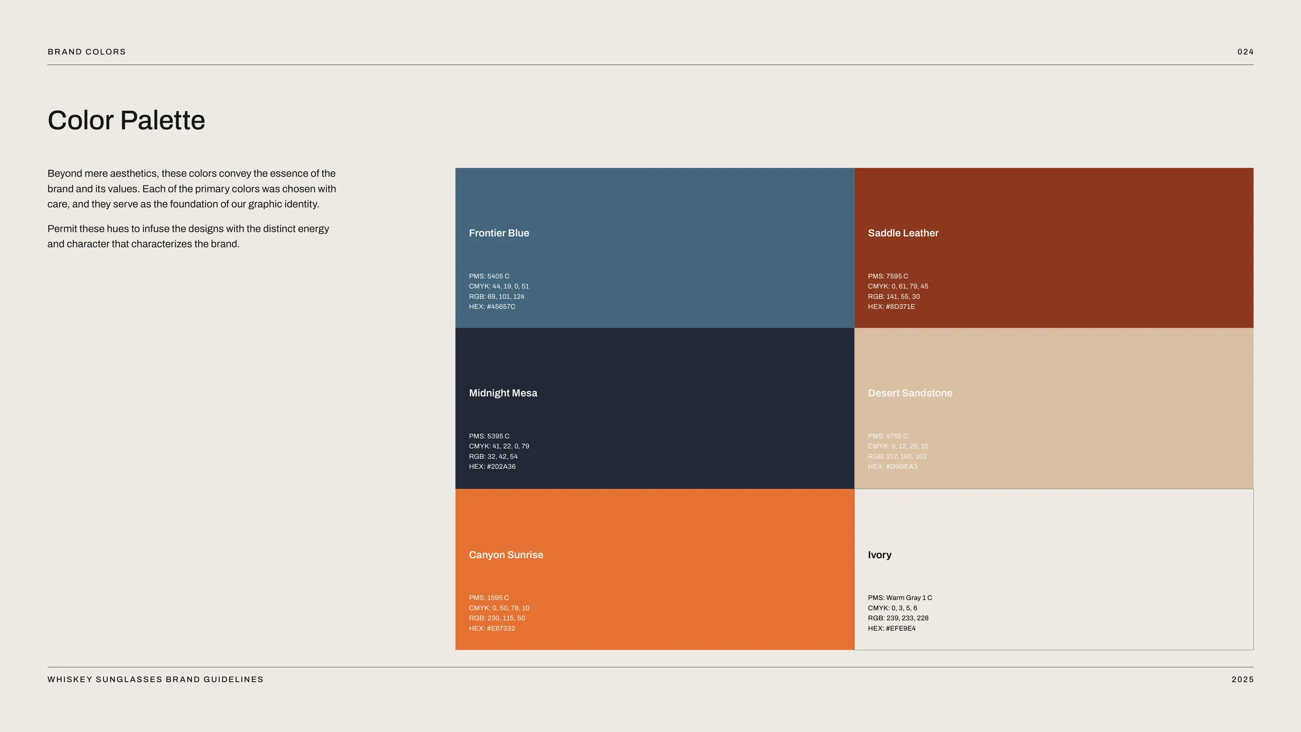 Whiskey Sunglasses brand identity 6